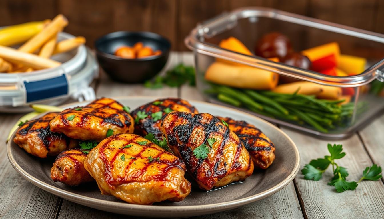 chicken thighs on pellet grill