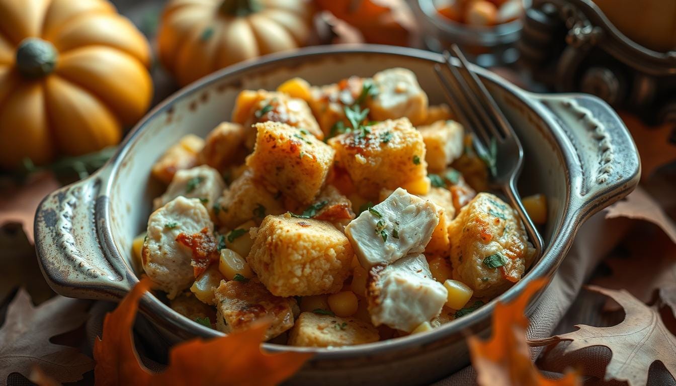 cornbread dressing with chicken