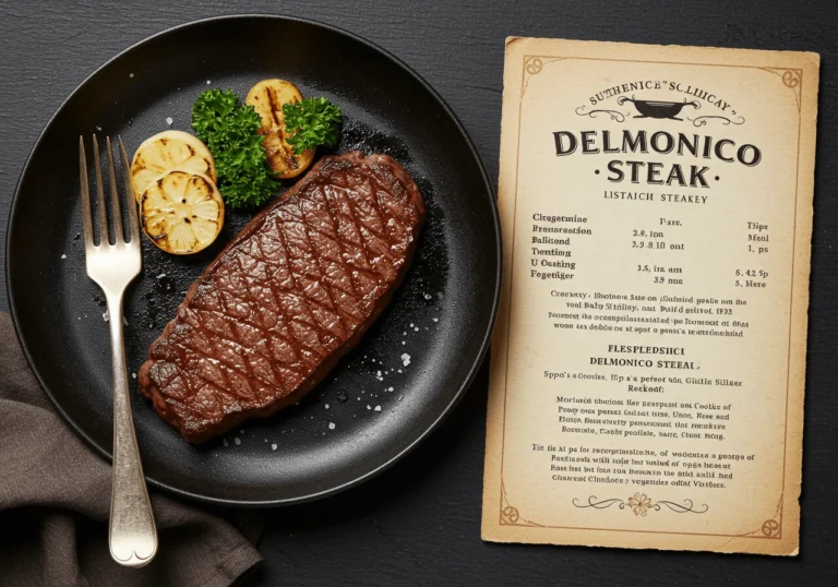 Delmonico steak recipe: perfectly cooked and seasoned steak